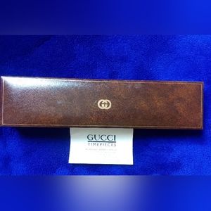 Genuine GUCCI Vintage Brown Watch Long Case Box